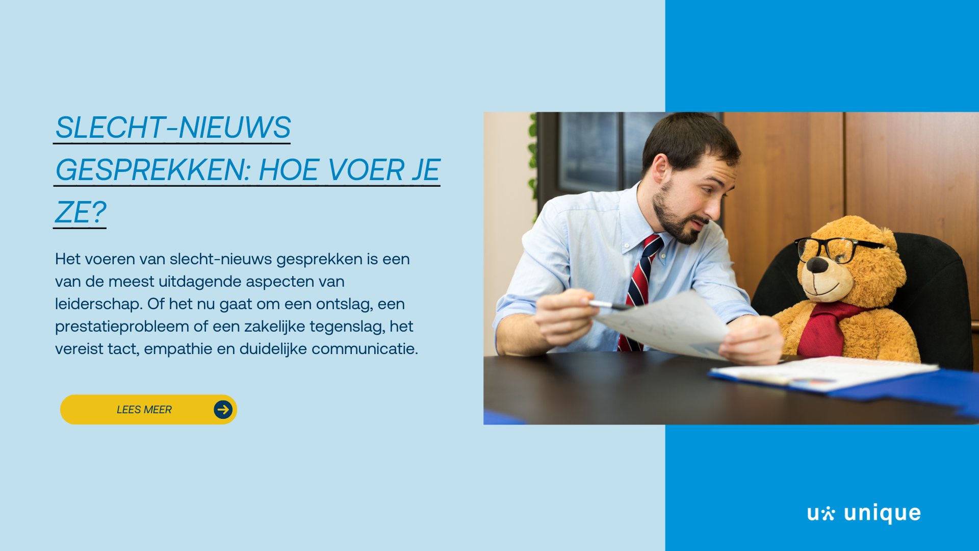 Slecht-Nieuws Gesprekken: Hoe voer je ze?